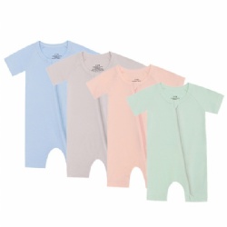 Baby bamboo short sleeved romper